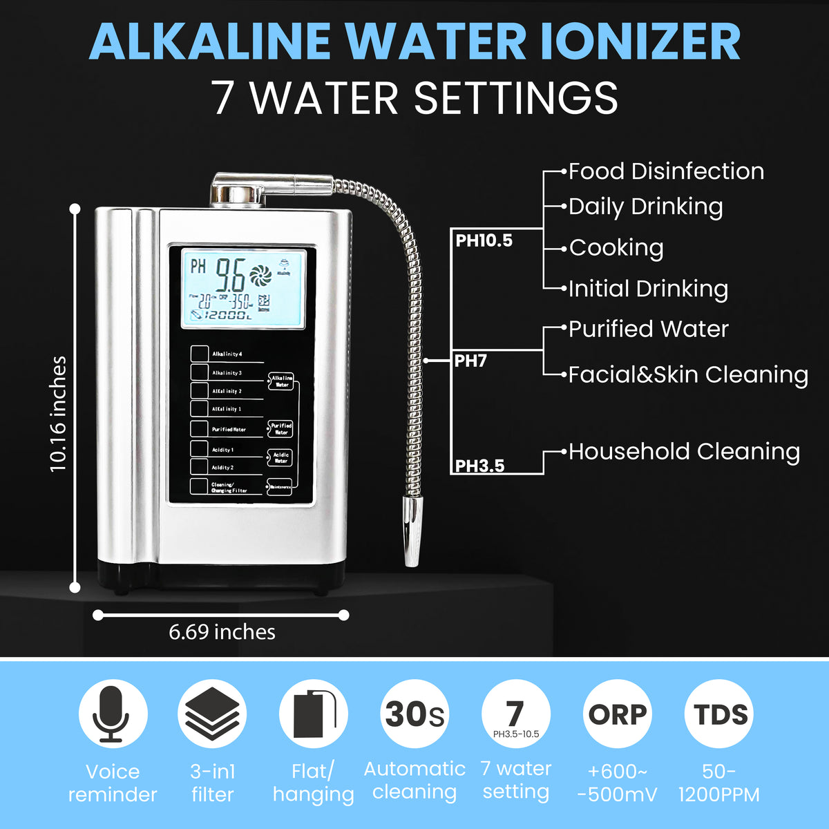TRITON H2O X Water Ionizer Machine - Sparta Edition - Home Alkaline Wa