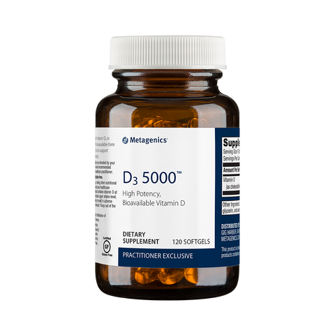 Metagenics D3 5000 Vitamin D3 120 Softgels